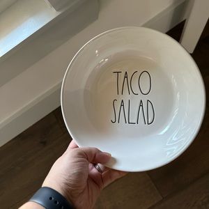 Rae Dunn taco salad bowl